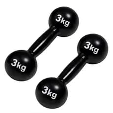 6 halteres 3kg emborrachado,(3 pares de halteres 3kg) otimo pra vc fazer exercicio em casa ou academia  ,peça ja o seu .