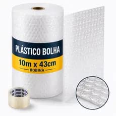 Plástico Bolha 43cm x 10m Resistente Brinde Ecommerce Mudanças Envio Imediato