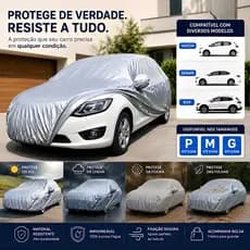 Capa Cobrir Carro e Grossa Impermeável Proteção Sol e Chuva Todos os Tamanhos sem forro