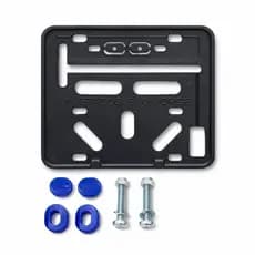 Suporte placa de moto + kit Lacre antifurto e parafusos