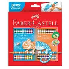 Lapis De Cor Bicolor 24 Lapis / 48 Cores - Faber Castell