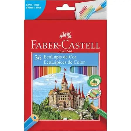 Lápis de cor 36 cores Faber-Castell