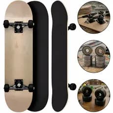 Skate Profissional Montado de Marfim Liso Completo Sem Limitação de Peso