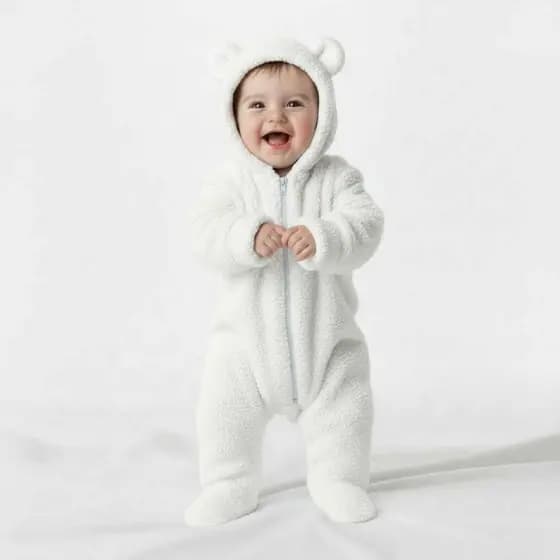 Macacão Ovelha Bebê – Conforto e Estilo no Frio (L5)