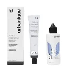 Tinta para Sobrancelha Pelos e Barba Urbanique E Oxidante Cor Preto Intenso