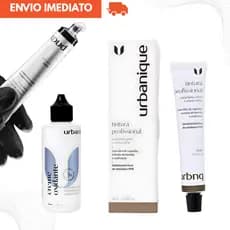 Kit Tintura e Oxidante Urbanique para Cílios Sobrancelhas Barba