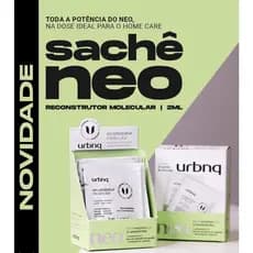 10 Sachês Neo Reconstrutor Molecular Fios Danificados Sobrancelhas Urbanique
