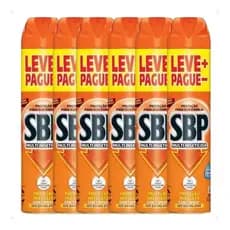 Kit 6 Unidades Multi Inseticida Sbp Aerosol Spray 450ml Cada