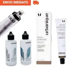 Kit Tintura Sobrancelhas Barba Bigode OX Removedor Urbanique Escolha sua Cor