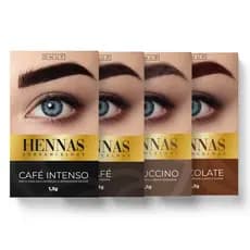 Henna Sobrancelhas Híbrida Muito Rápido 2 em 1 Fixador Dermo Makeup Escolha a Cor