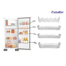 Peças para Geladeira Esmaltec ROC 31 32 33 34 35 RCD 33 a 35 Prateleiras Porta Lata e Garrafa, Gaveta e Tampa - Original