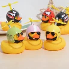 Patinho Jack da Zueira (com Led) e Acessórios Pato de Borracha Enfeite Decora Bike Moto