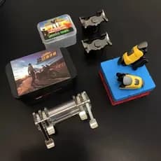 Gatilho para Celular Botões R1 L1 para Jogo De Tiro de Celular Par De Trigger Joystick