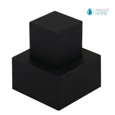 Acabamento Para Registro Grande Padrão Deca Metal/ABS 50mm Quadrado Preto 1.1/2 E 1.1/4