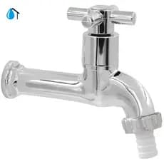 Torneira Tanque Máquina Lavar Jardim Lavanderia Garagem ABS Cromada Parede 1/4 Volta 1330 Brass Home