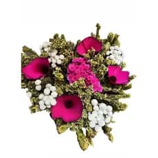 BUQUÊ DE FLORES DESIDRATADAS SECAS PARA DECORAÇÃO ARRANJO VASO