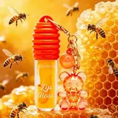 Lip Gloss Honey Mel com chaveiro de Ursinho- Lip Gloss - Gloss De Mel com chaveiro