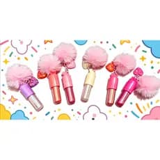 Lip Gloss com chaveiro Pompom - Lip Gloss - Gloss Labial
