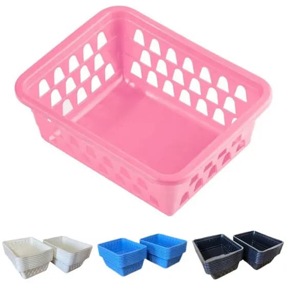 Cesto Organizador Kits com 5, 10, 15 ou 20 unidades nas cores Rosa, Azul, Preto e Branco