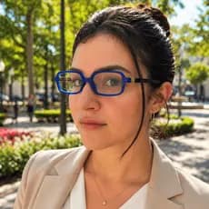 Armação Para Lentes Óculos feminino retangular dia a dia transparente mi Design da moda Leve