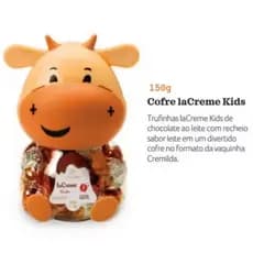 Cofre lacreme kids 150g Chocolate Cacau Show Cremilda com 12 Trufas Irresistíveis