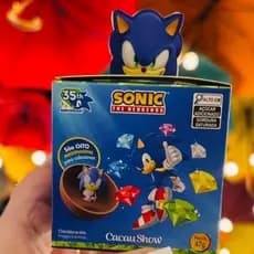 Mini Ovo Sonic Cacau Show – Chocolate ao Leite | Presente Original