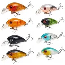Isca Artificial Mini Crank 4,5cm 3,5g Sinking Ultra Ligth Robalos, Traíras, Tilápia