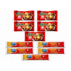 Kit Doces Arcor 5 Tartuguitas Brigadeiro + 5 Torrones Tradicionais