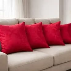 Kit 4 Almofadas Jacquard cheias com enchimento de espuma  45cmx 45cm Decorativa