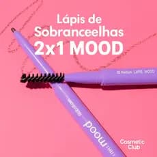 Lapis para sobrancelha ponta fina 2x1 mood RubyRose 0,1g