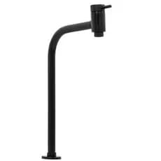 Torneira de mesa inox preta para cuba alta lavatório bancada de banheiro
