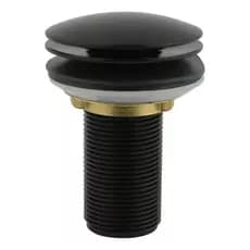 Valvula Click 100 % Inox Preta, Ralinho Para Pia 100% Em Inox Preta, Alta Qualidade