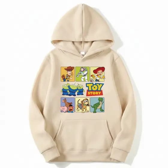 Moletom canguru Infantil e Adulto Toy Story Moletom com capuz Toy Story Personagens Desenho Filme Disney