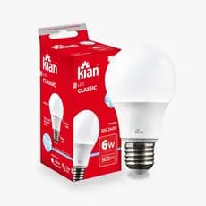 Lâmpada Led Bulbo A60 6W 6.500K Branca Fria Bivolt Kian