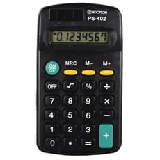 Calculadora Eletrônica Preta Hoopson 8 Dígitos PS-402