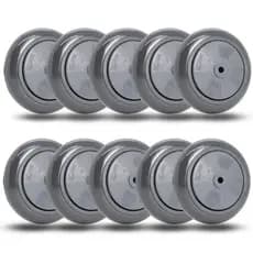 Kit 10 Roda 512 5 Polegadas Carrinho Supermercado Rolamento Esfera Alta Qualidade