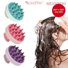 Escova De Shampoo De Silicone Macio Limpa E Remove Caspa , Massageia O Couro Cabeludo Alivia Coceira