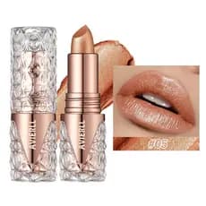 Batom Dourado Areia Movediça Fino Glitter , Hidratante Sedoso Sereia Menina Rosa , Toranja À Prova D'água De Longa Duraç