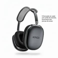Fone de Ouvido KAIDI Bluetooth 5.4 com Cartão TF, Bateria 90h, Grave Potente, Ajuste Confortável, Entrada AUX e USB-C