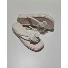 Rasteira calce facil Feminina Flor, Flatform super confortável.