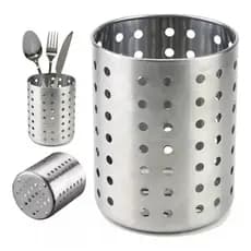 Porta Talheres Inox Escorredor Talheres Linha Premium 9,5X12