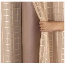 Cortina Blackout PVC Com Tecido voil xadrez 1 parte 1,40 × 1,70 / 2,00 X 1,40 PROMOÇÃO INPERDIVEL