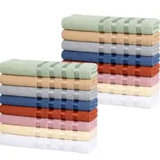 Kit 10 Toalhas de Banho Deserto - 100% Algodão - Toalhas K&C