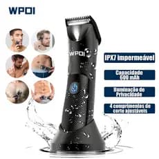 Barbeador Masculino Aparador De Pelos Corporal Sem Fio Elétrico À Prova D'água Recarregável
