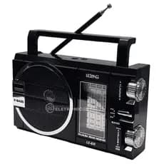 Rádio Radinho Portátil Am/fm/sw Pilha E Energia Som Potente 110V 220V LE611
