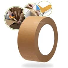 Acabamento Limpo e Profissional com Fita Kraft Marrom Adesiva 20m – BOM1348