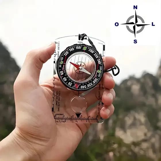 Bússola Profissional para Hiking, Camping e Orientação – DC361