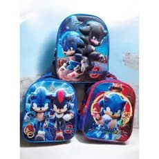 Mochila importado Sonic 3D coores vivas primera linea