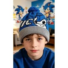 touca gorro infantil de Sonic de Lâ