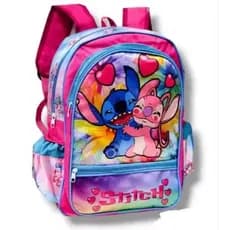 mochila escolar grande do Stich